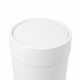 UMBRA TOUCH WASTE CAN W LID WHITE