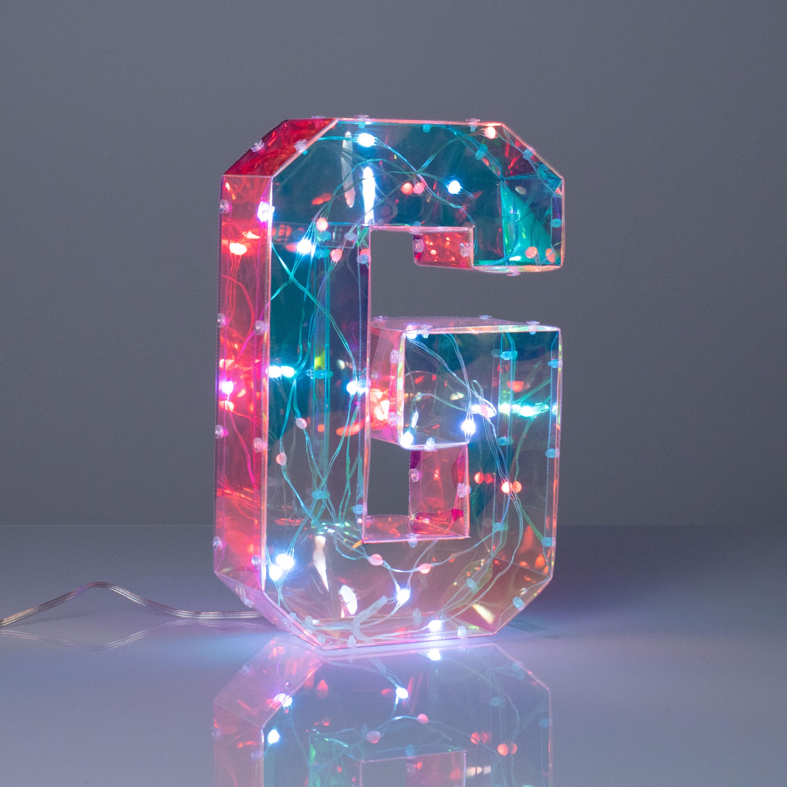 lettera alfabeto luminosa led